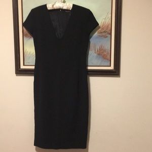 Ralph Lauren Black Wool Dress cap sleeve
